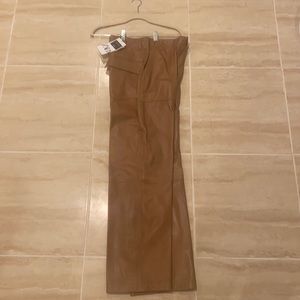 Zara Brown Leather Pants
